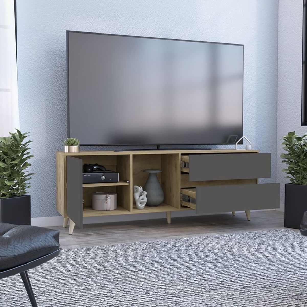 RTA MUEBLES - Rack para tv 65" salem  rmp 9223