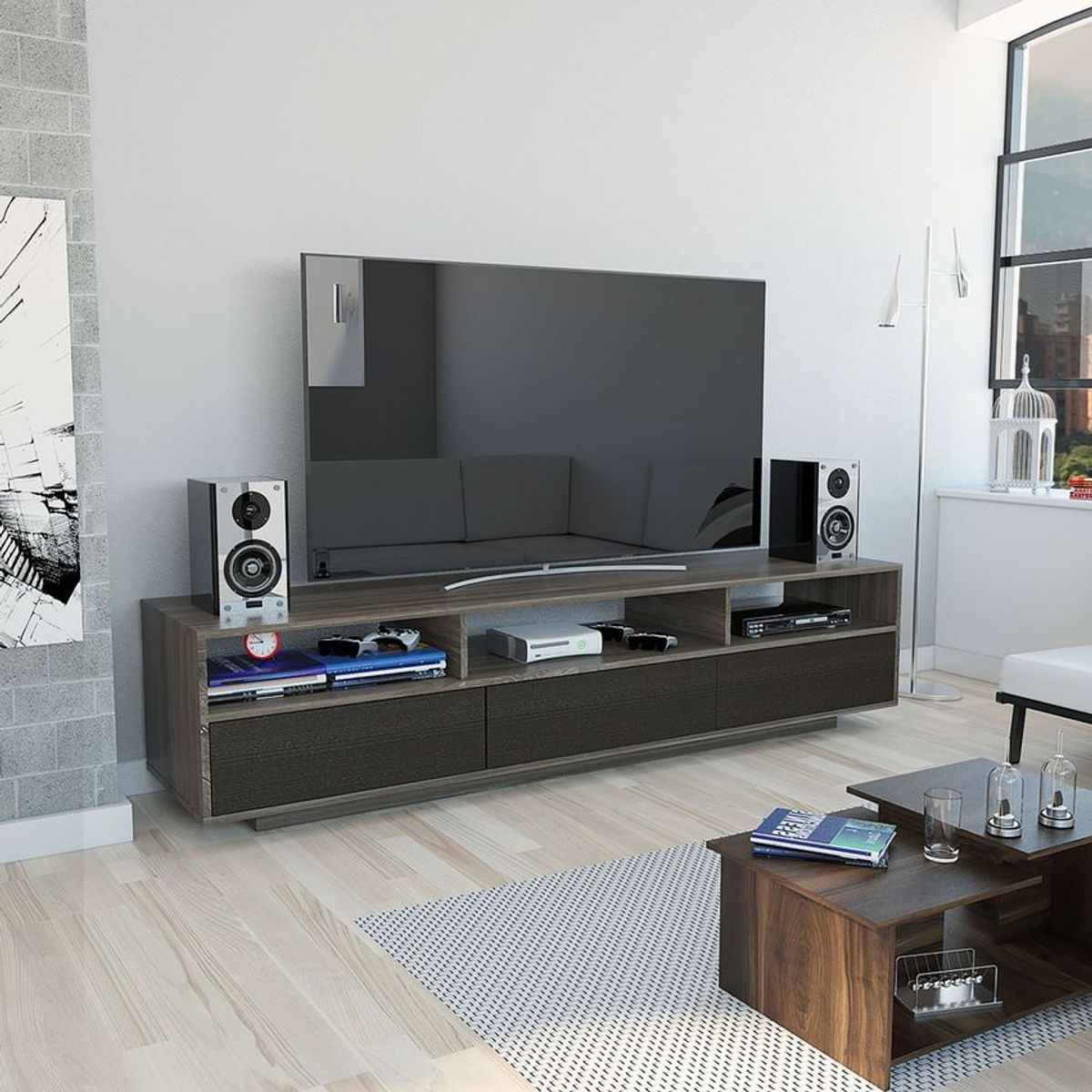 RTA MUEBLES - Rack inferior bellagio rew 2103 RTA
