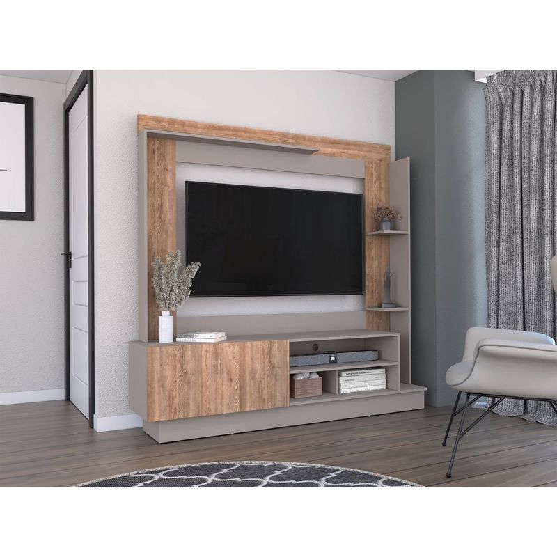RTA MUEBLES - Centro de entretenimiento doha tv 55" Miel+Taupe ctl 8880