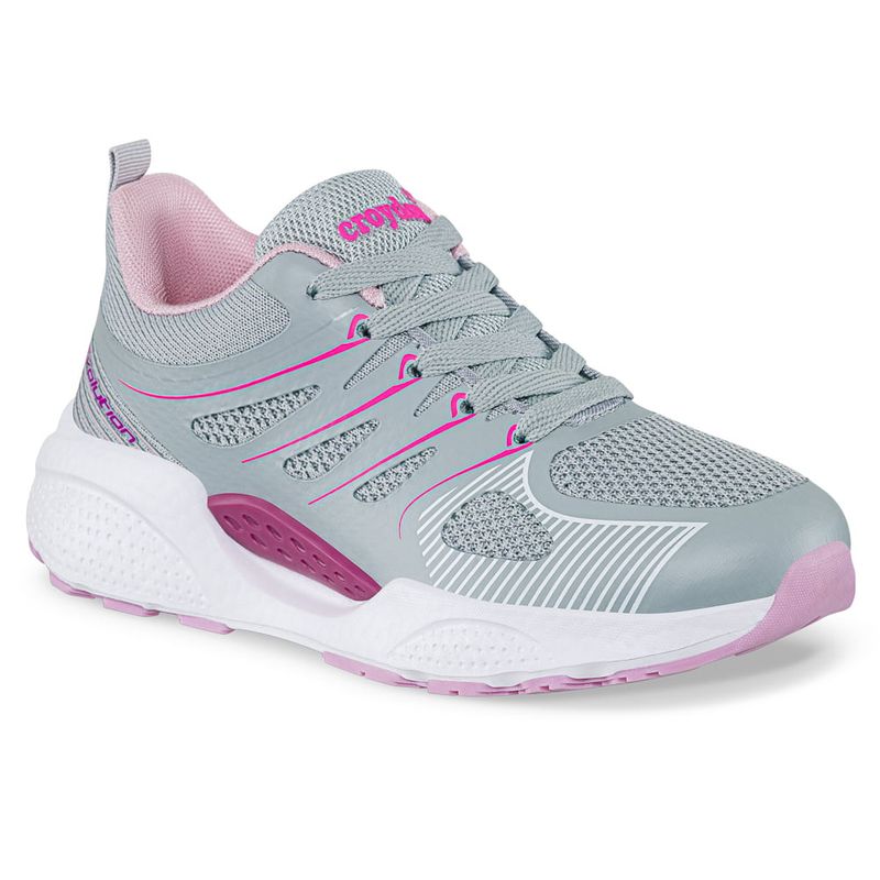 CROYDON - Tenis Running Poren Gris para Niña Croydon