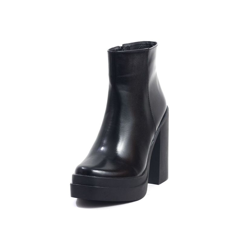 HERS - Botin Mujer Cuero Negro Charol HERS Priscila
