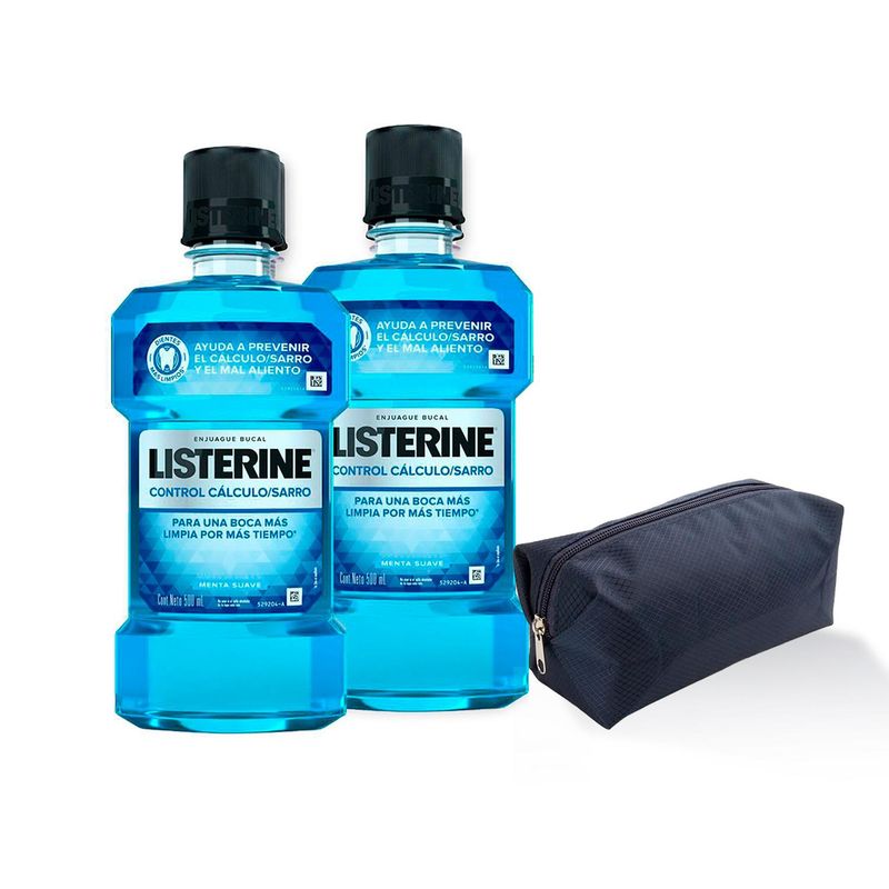 LISTERINE - Enjuague Bucal Listerine Control Calculo 500ml X2_.