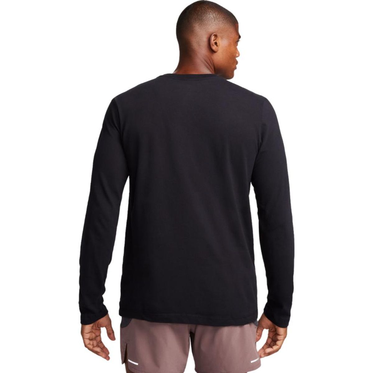 NIKE - Buzo Nike Dri Fit Tee Ls Trail-Negro