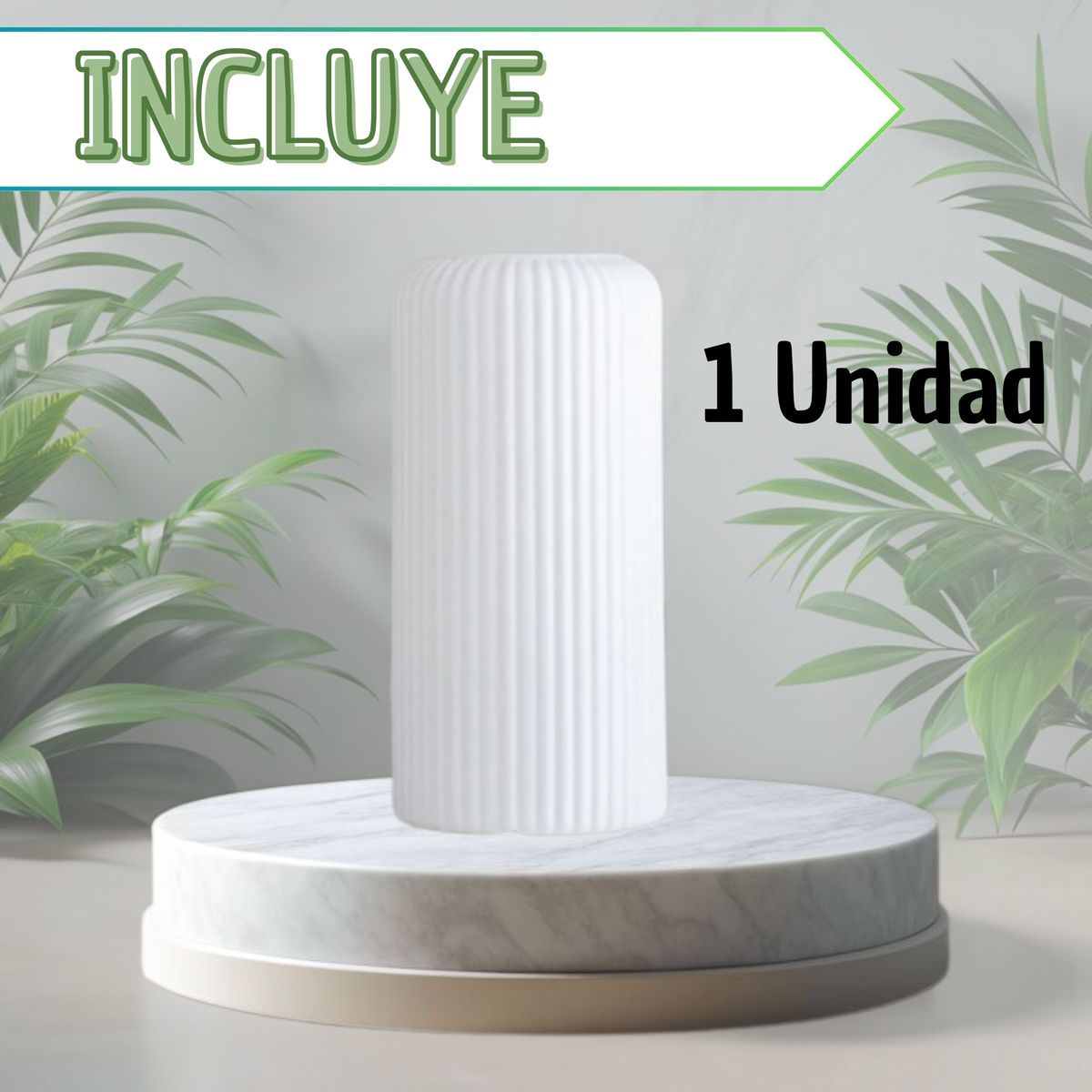 GENERICO - Florero Jarron Minimalista Decorativo Cilíndrico