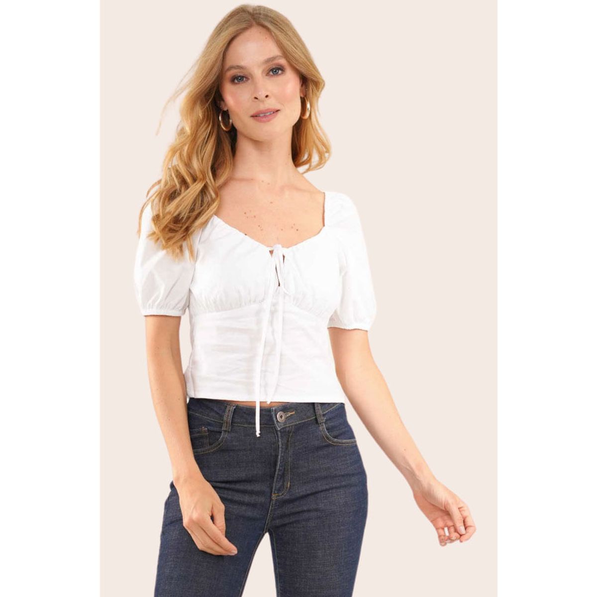 RAGGED - Blusa ibiza Blanco Ragged.