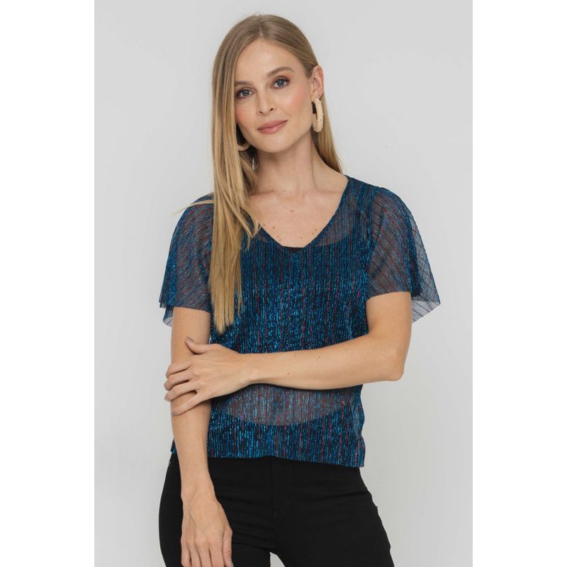 RAGGED - Blusa antillas Azul turquesa Ragged