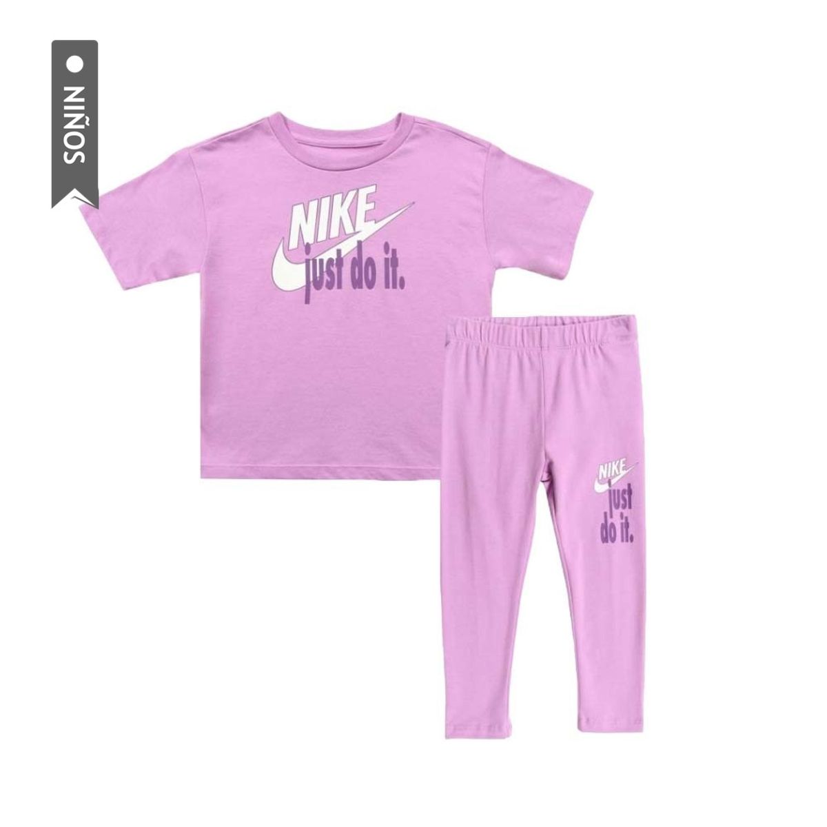 NIKE - Conjunto Deportivo Nike Boxy Infantes-Morado
