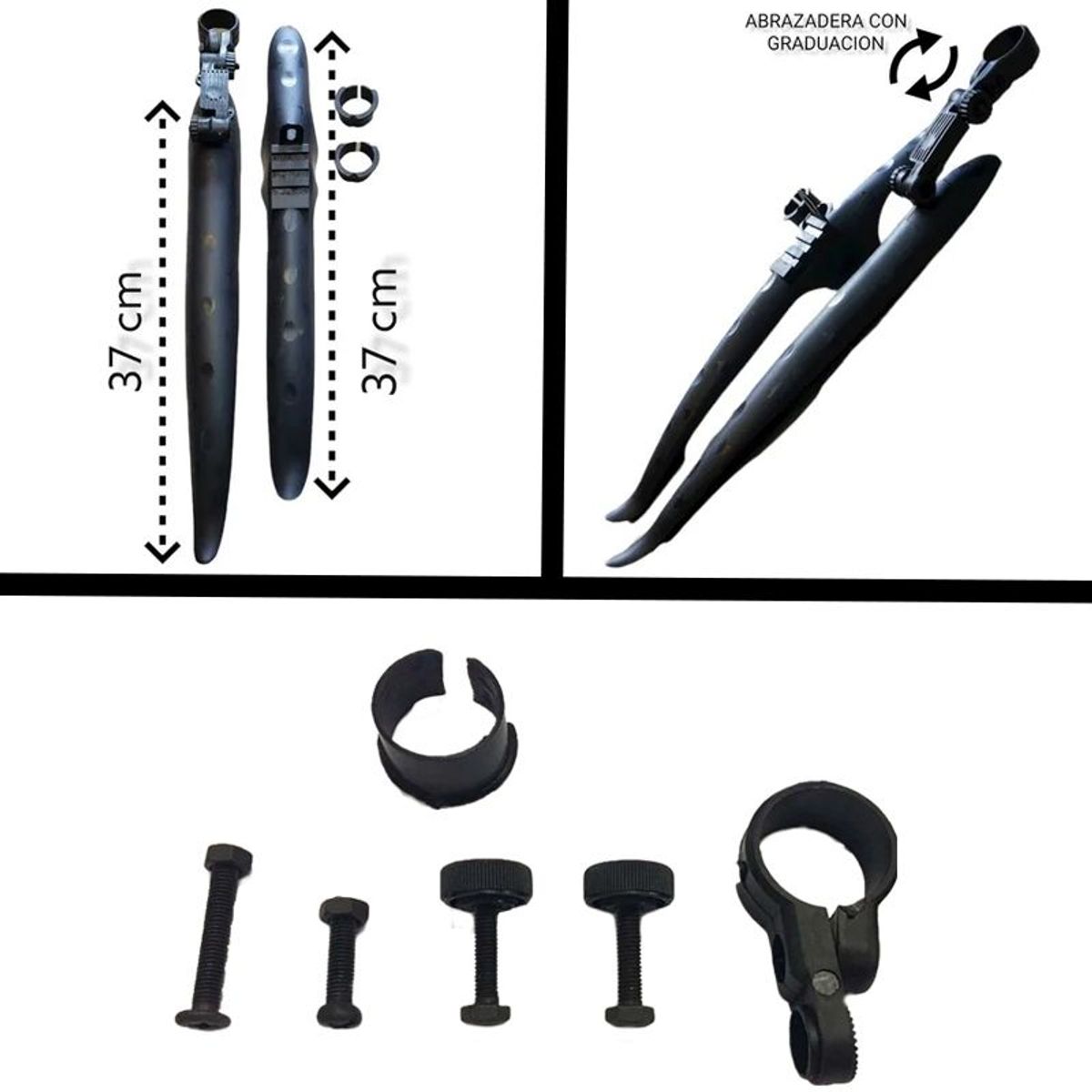 GENERICO - Guardabarros Bicicleta Fixie Ruta Semi Urbana Ciclismo