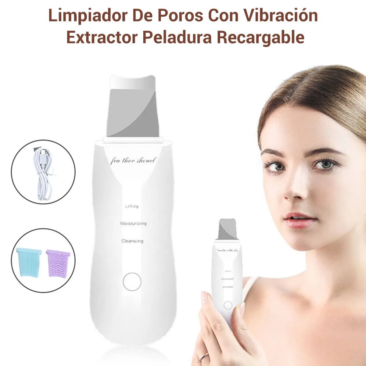 CARER SPARK - Extractor Peeling Limpiador De Poros Con Vibración Skin Scrubber