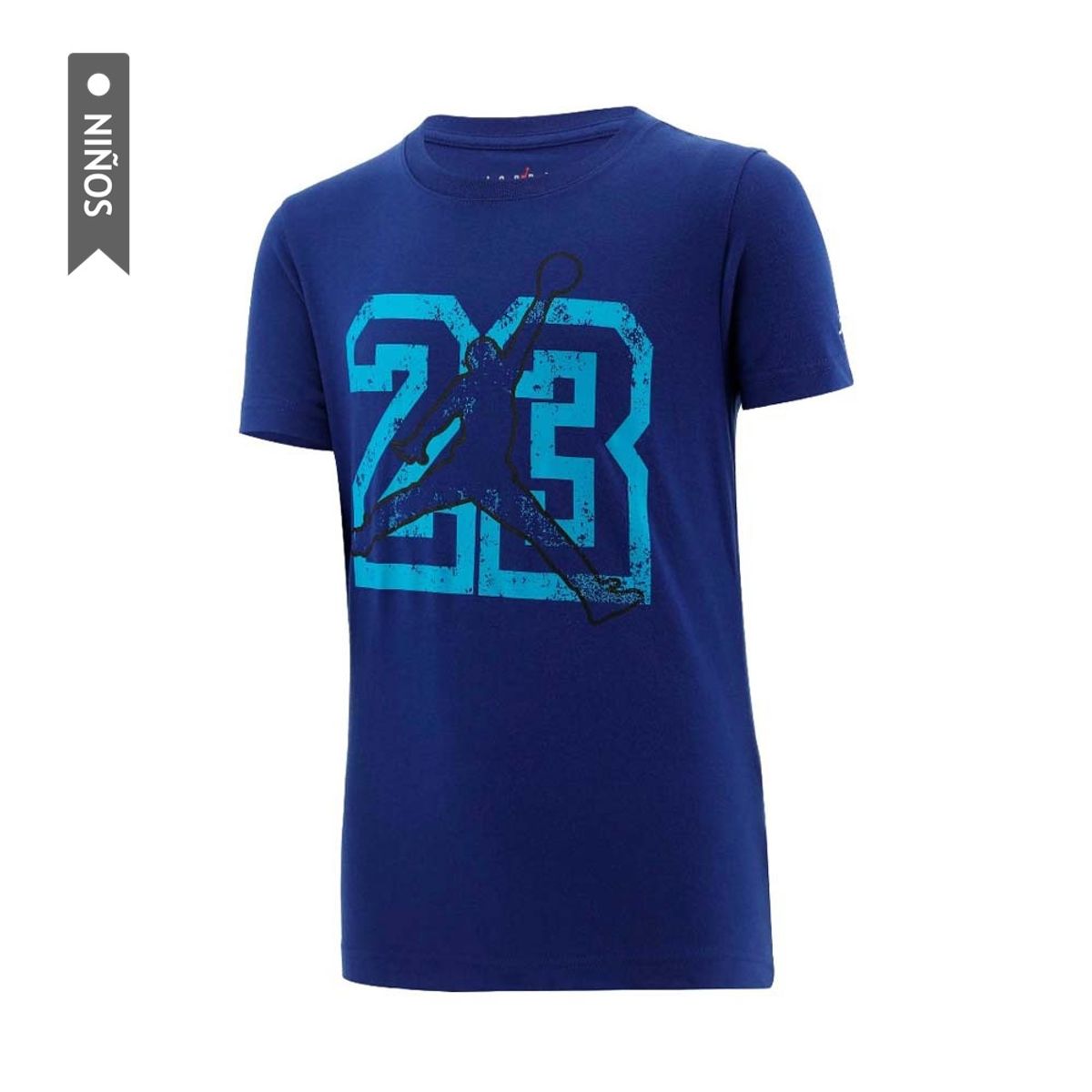 NIKE - Camiseta Nike 23 Jumpman Ss Te Niños-Azul