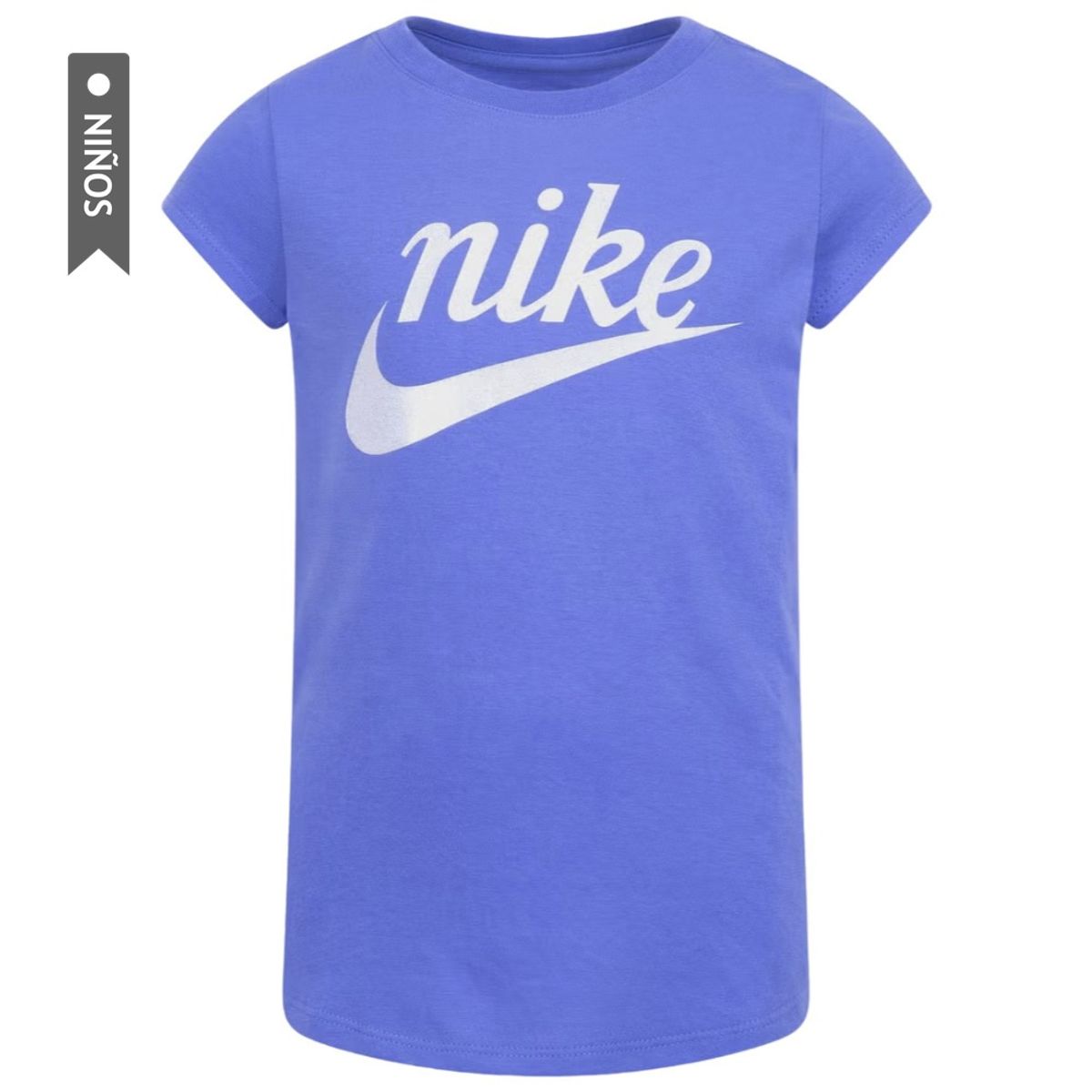 NIKE - Camiseta Nike Script Futura Niñas-Azul
