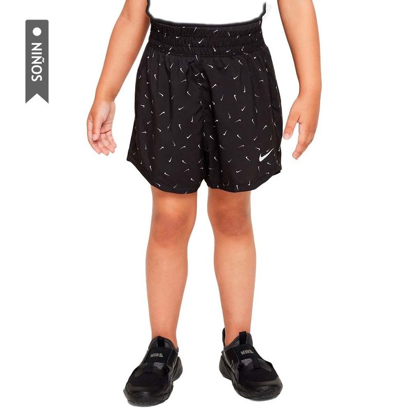 NIKE - Short Nike Dri Fit One Hr Niñas-Negro