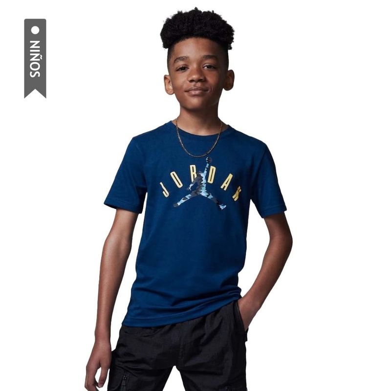 NIKE - Camiseta Jordan Flight Mvp Niños-Azul