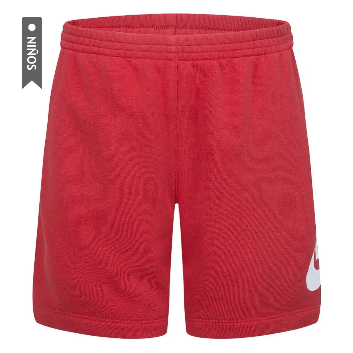 NIKE - Pantaloneta Nike Club Ft Hbr Niños-Rojo