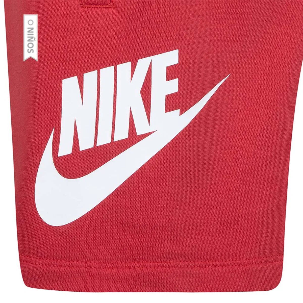 NIKE - Pantaloneta Nike Club Ft Hbr Niños-Rojo
