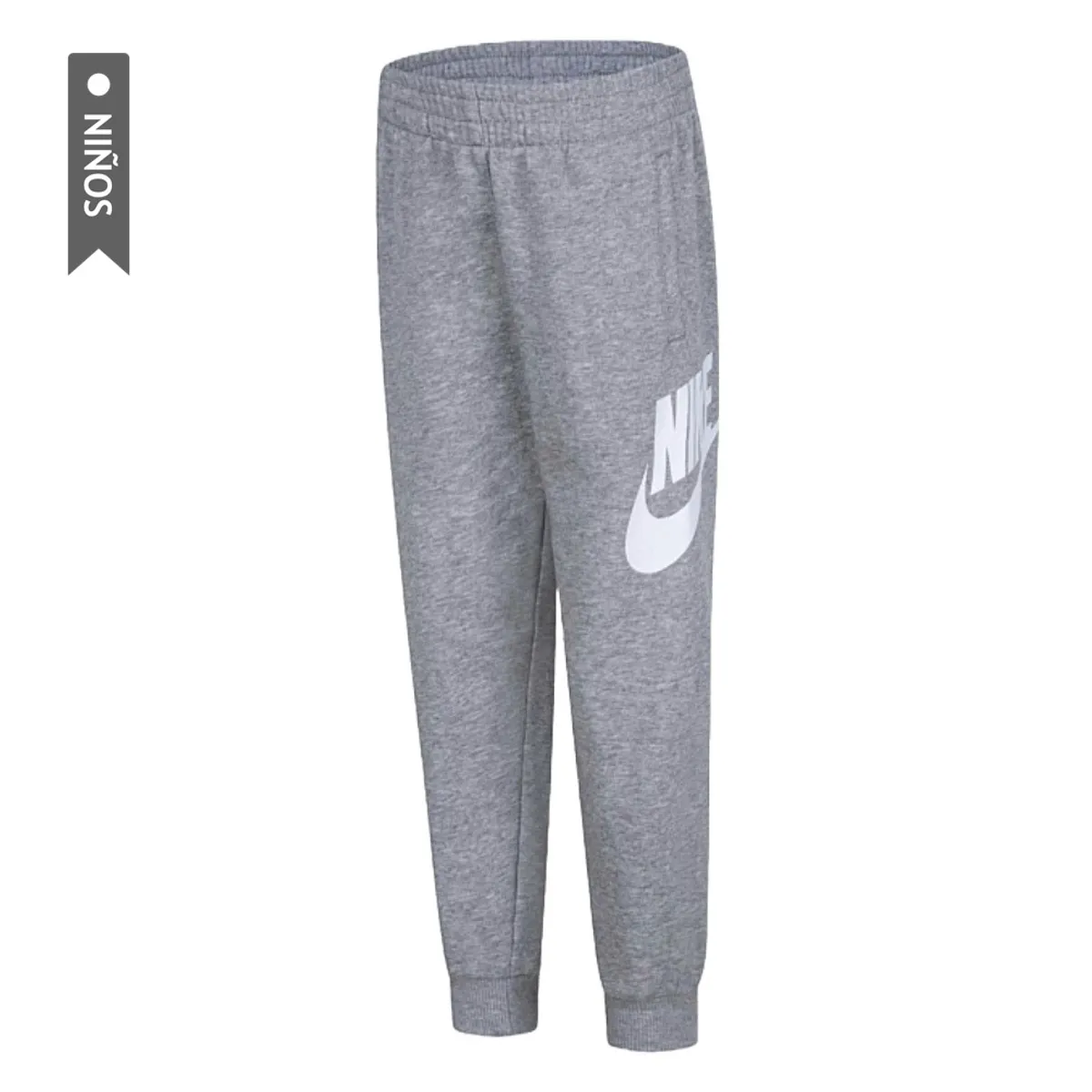 NIKE - Pantalon Nike Jogger Club Ft Hbr Niños-Gris