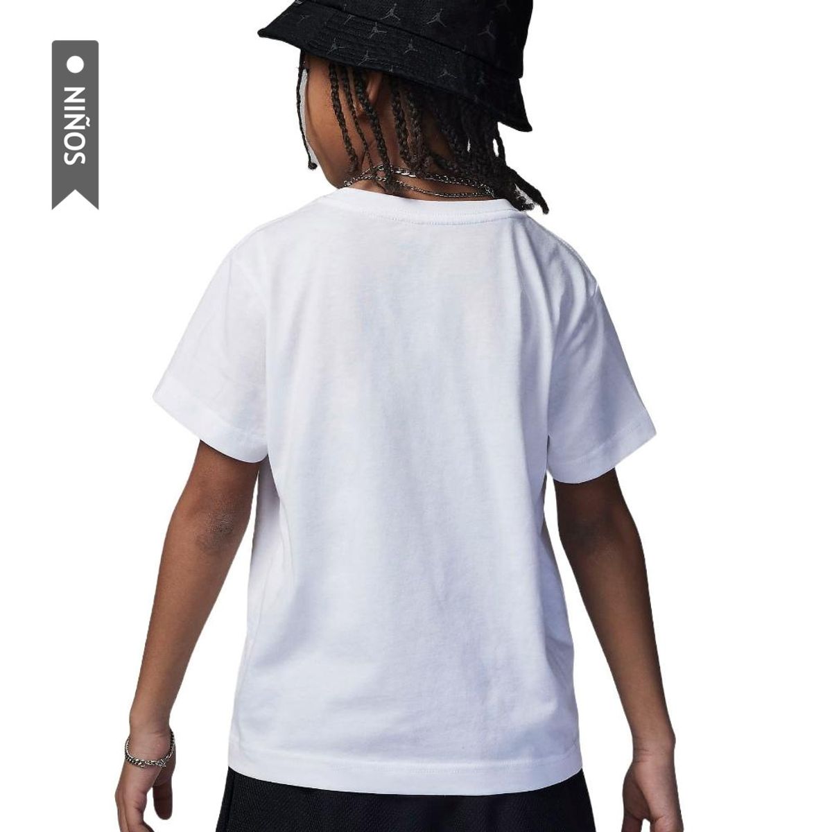 NIKE - Camiseta Jordan Faded Flight Niños-Blanco