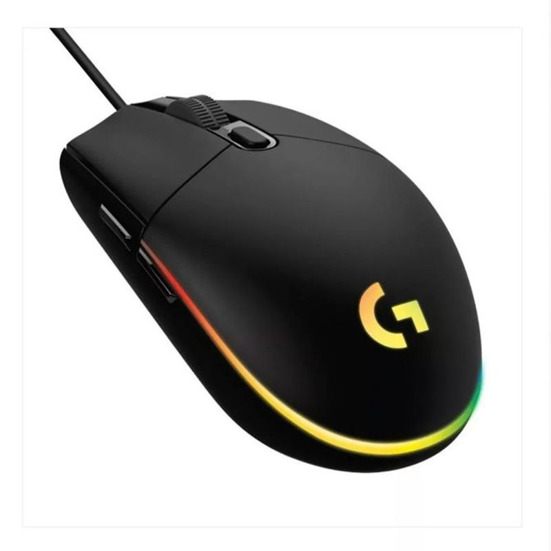 LOGITECH - Mouse gamer de juego Logitech G Series Lightsync G203 negro