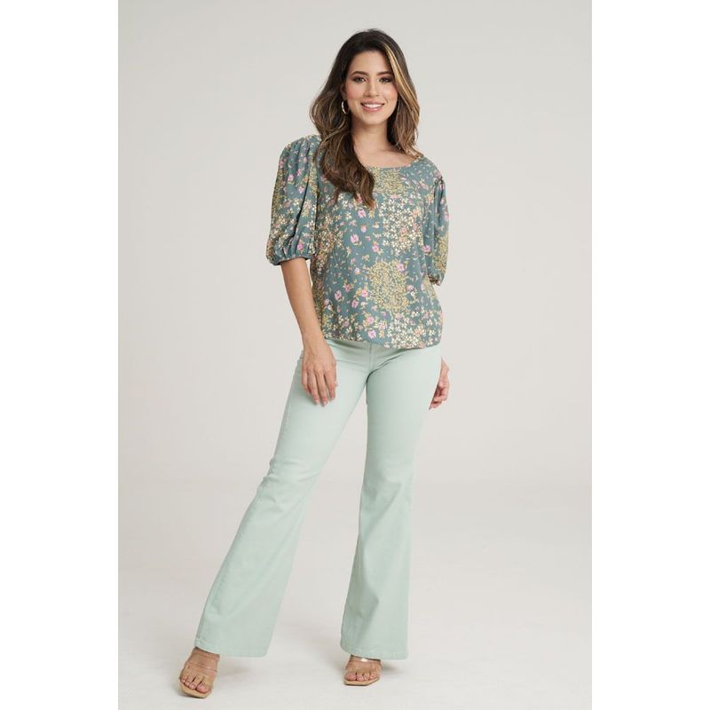 RAGGED - Pantalon summer Verde porcelana Ragged