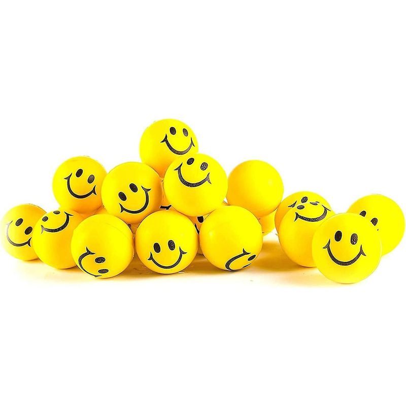 GENERICO - Set 24 Pelotas Bolas Relajantes Antiestres Fiesta - Amarillo-