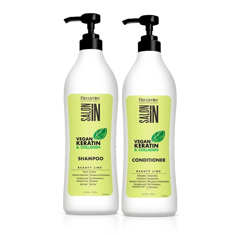 RECAMIER - Shampoo  Acondicionador Recamier Vegan Keratin Litro