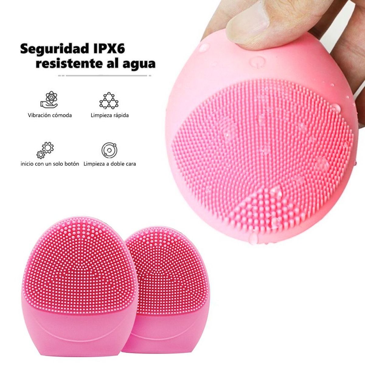 CARER SPARK - Cepillo Limpiador Facial Eléctrico Con Vibración De Silicona