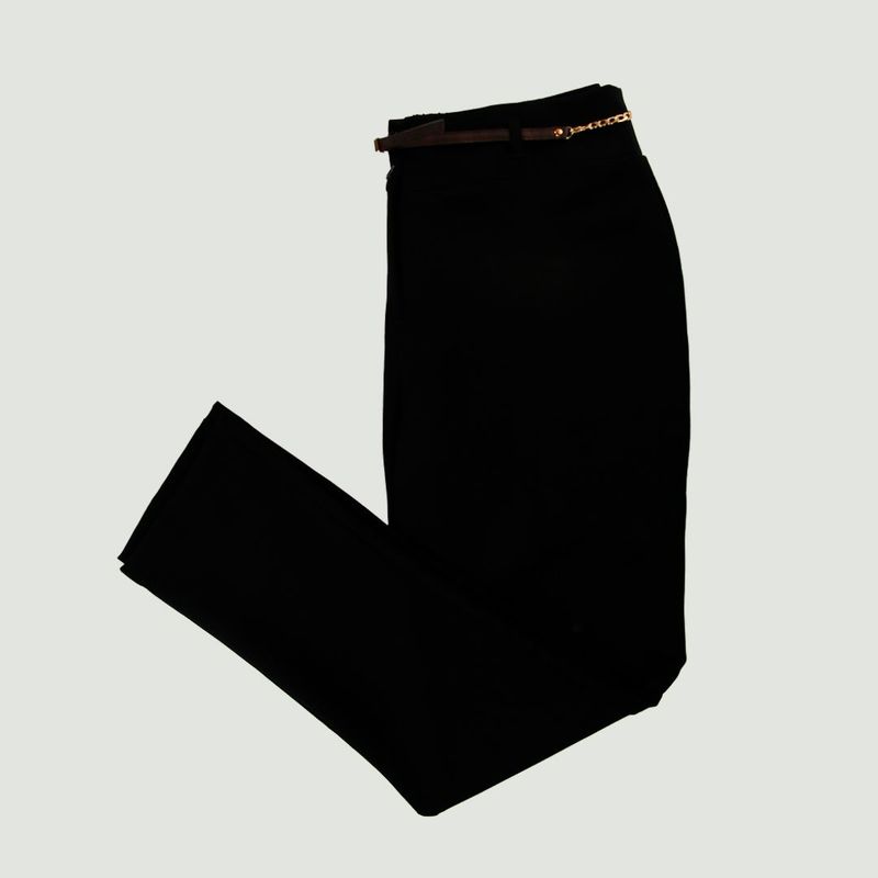 L Y H - Pantalon Para Mujer Negro Marca L&H