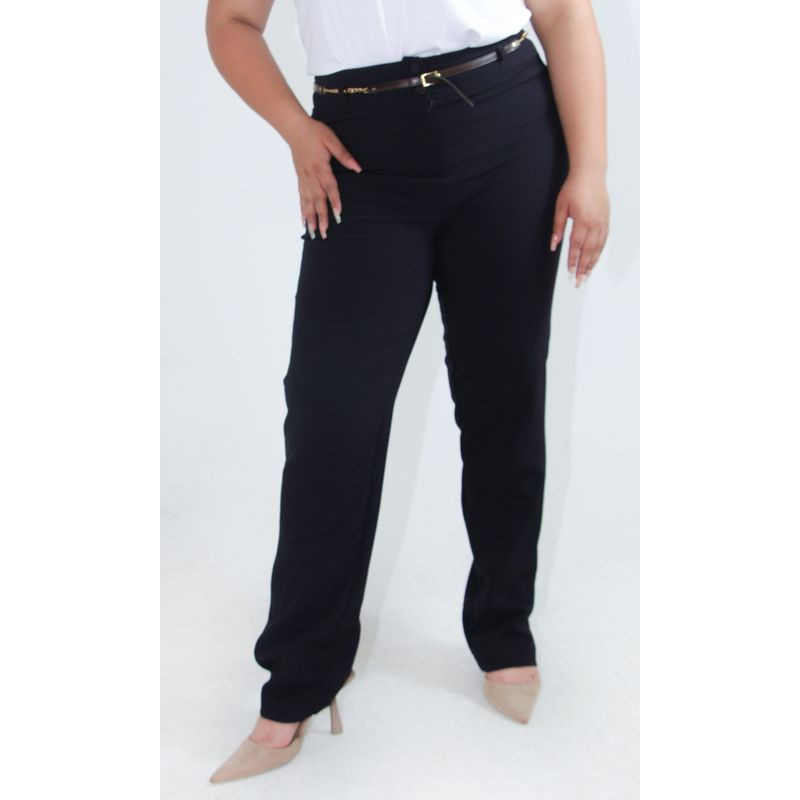 L Y H - Pantalon Para Mujer Negro Marca L&H