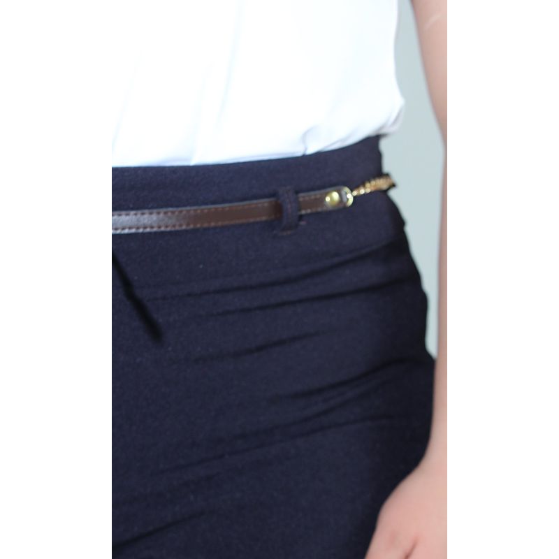 L Y H - Pantalon Para Mujer Azul Marca L&H