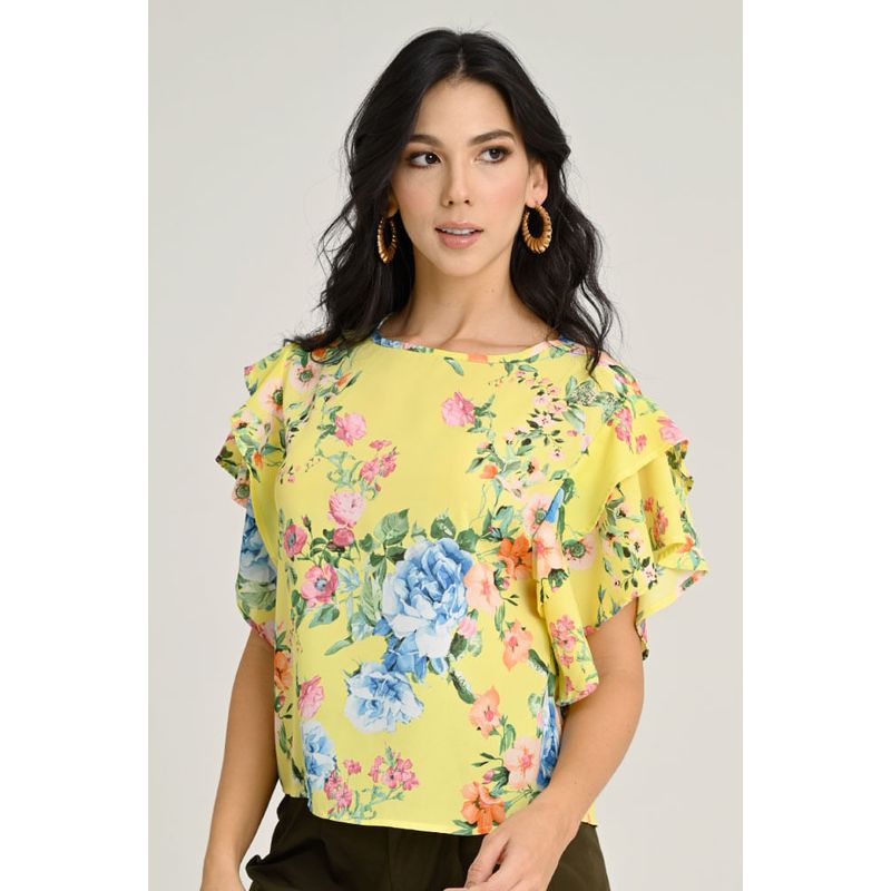 RAGGED - Blusa anine Amarillo brillante Ragged