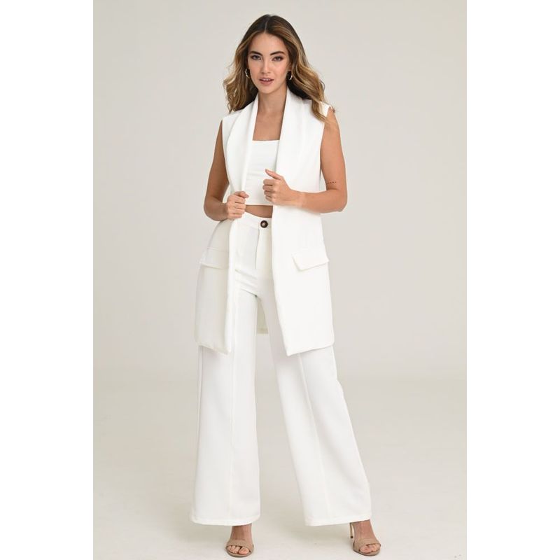 RAGGED - Pantalon manly Blanco crudo Ragged