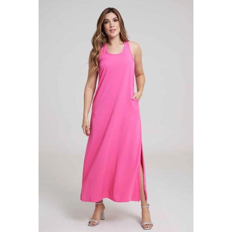 RAGGED - Vestido venati Fucsia Ragged