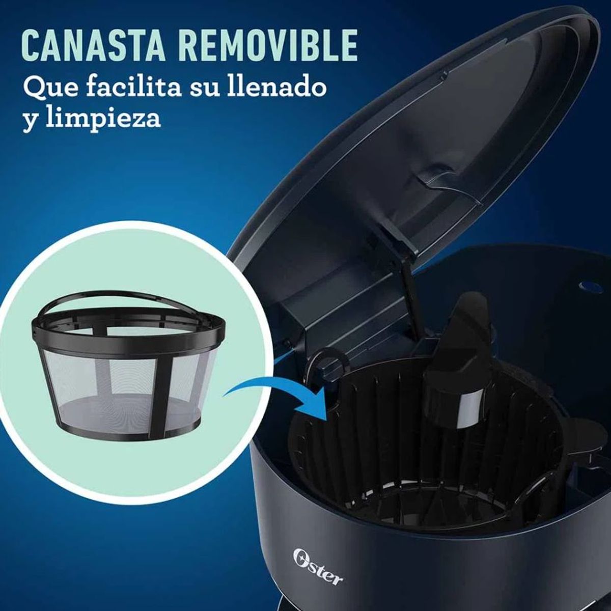 OSTER - Cafetera Programable Oster 12 Tazas Auto Apagado BVSTDCP12B