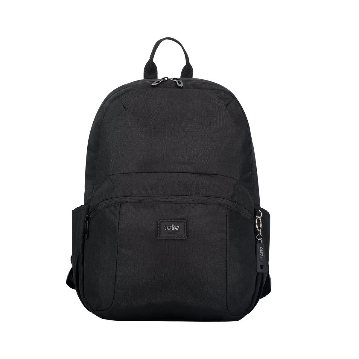 TOTTO - Morral Mediano Negro Trik M Unisex con Porta PC 14"