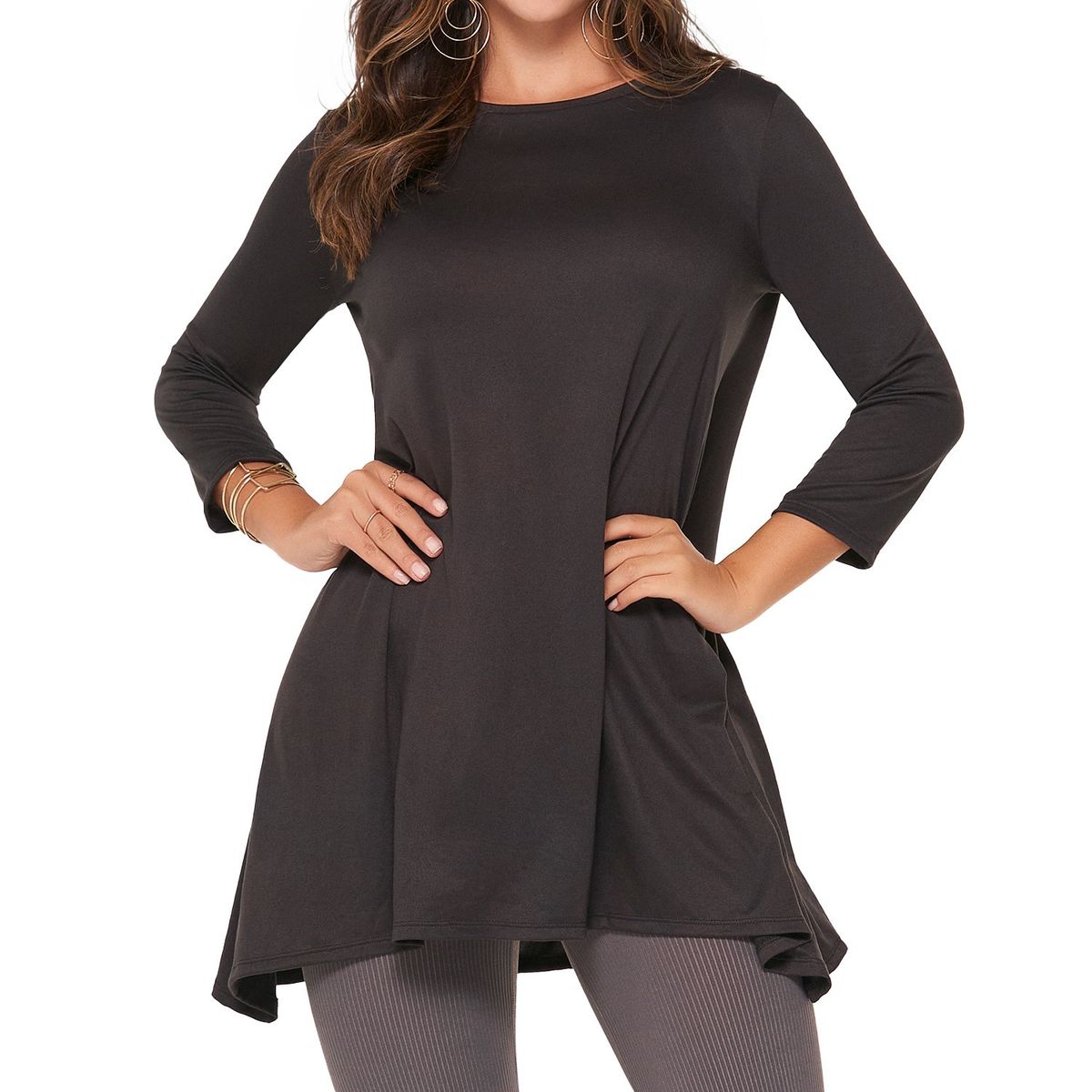 CROYDON - Vestido Paulete Negro Croydon para Mujer