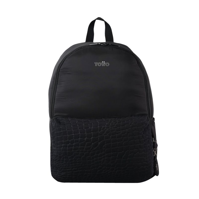 TOTTO - Morral Universitario Porta PC 13" Palencia Negro Mujer