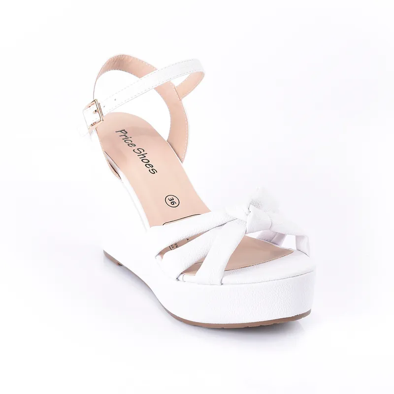 PRICE SHOES - Priceshoes Plataformas Moda Mujeres 882YULICABLANCO