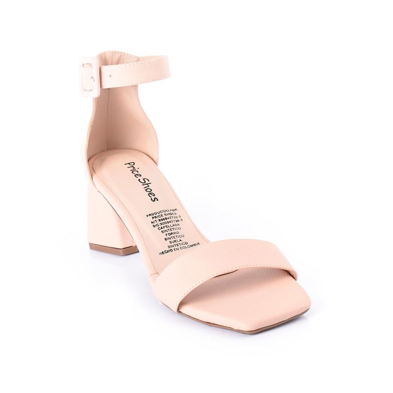 PRICE SHOES - Priceshoes Tacon Moda Mujeres 962CR74NUDE