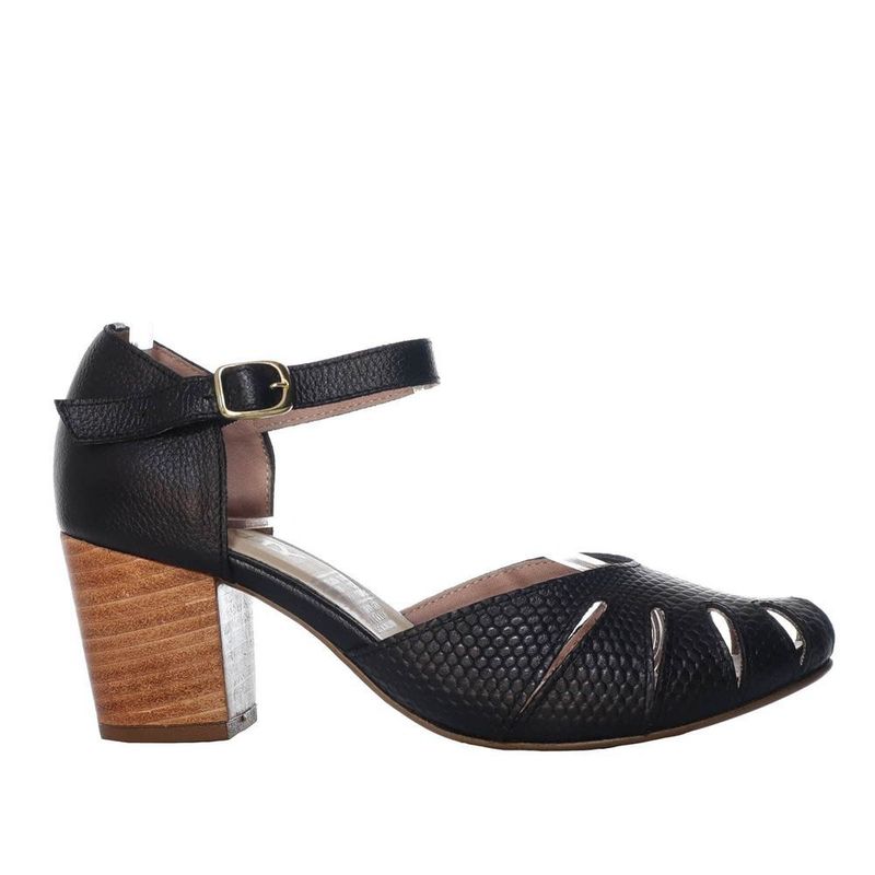 ZAVATTY - Tacon para mujer H-LINA NEGRO CUERO ZAVATTY