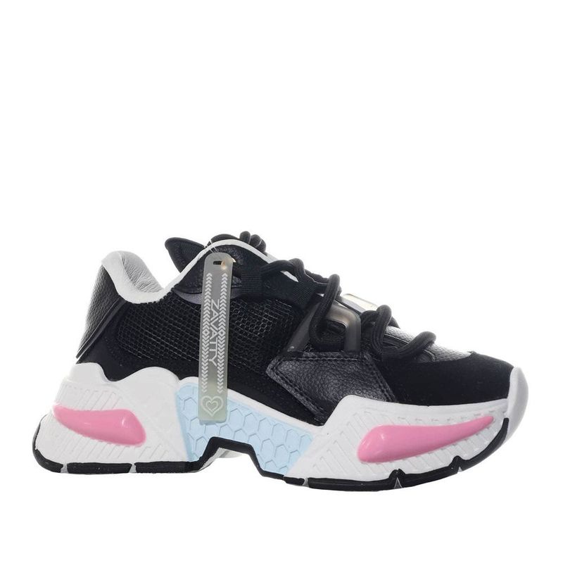 ZAVATTY - Tenis para mujer 656-Z419 NEGROXROSAXCELESTE ZAVATTY