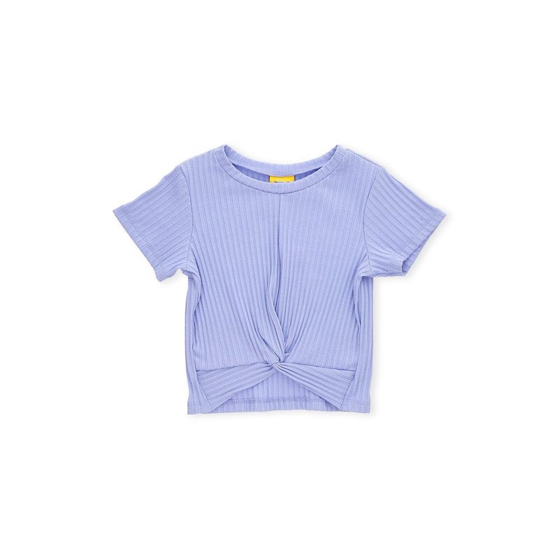 BABY PLANET - Camiseta Morada Con Frente Entorchado Para Bebé Niña Baby Planet
