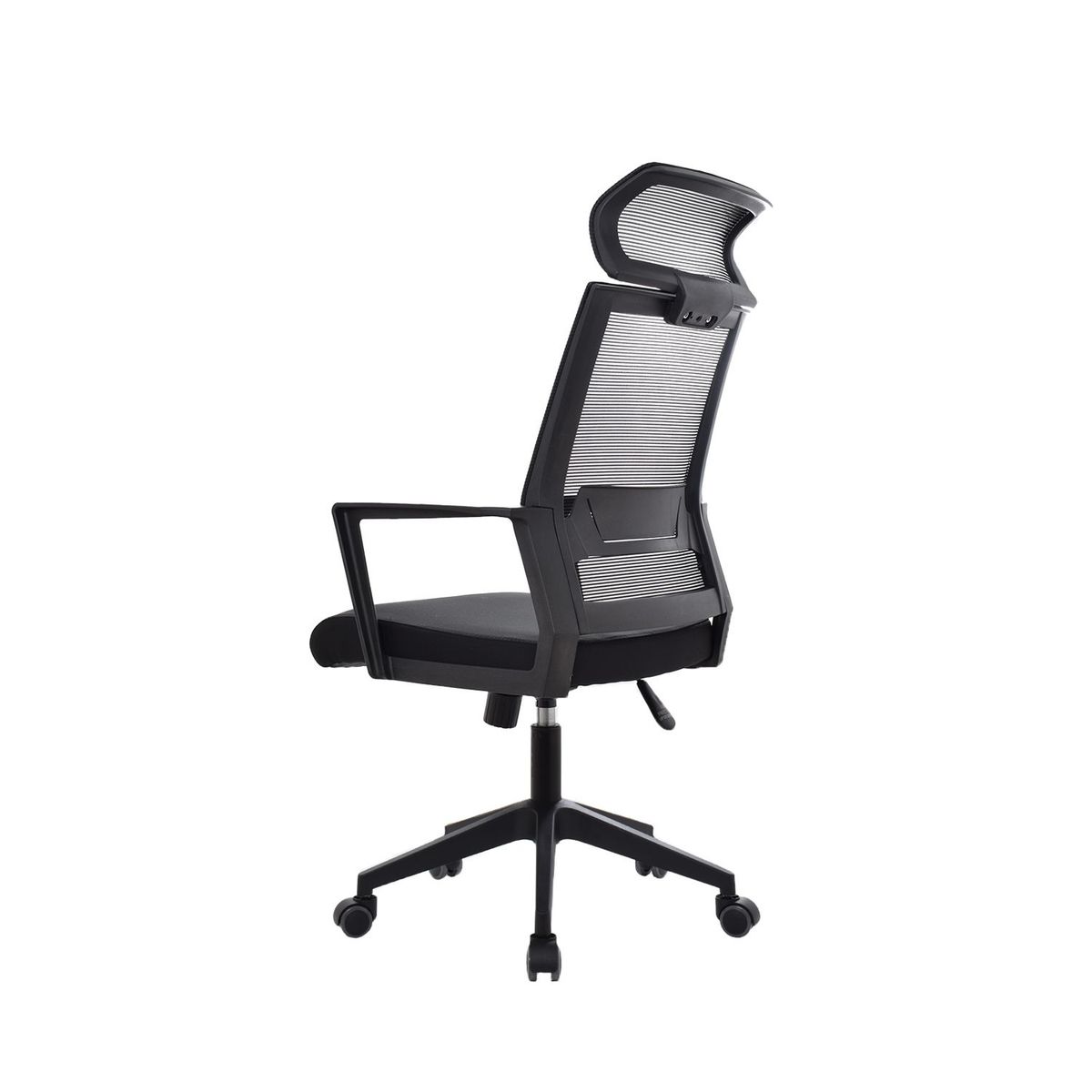 BONNO - Silla de Oficina con Cabecero Duster Negro Bonno