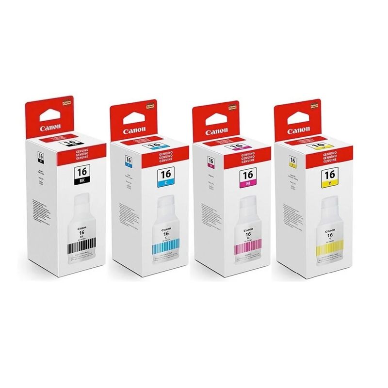 CANON - kit tinta canon X4 ORIGINAL GL-16 PIXMA  BK-C-M-Y