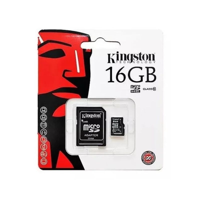 GENERICO - Memoria Kingston Micro SD 16 GB 10 Ciclos + Adaptador