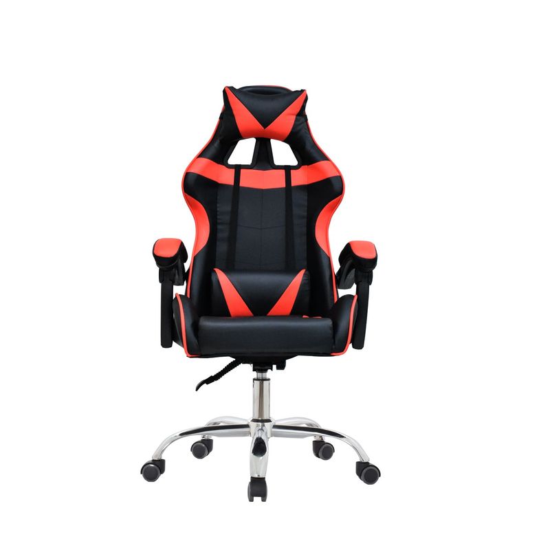 BONNO - Sillón de Oficina Ford Negro-Rojo Bonno