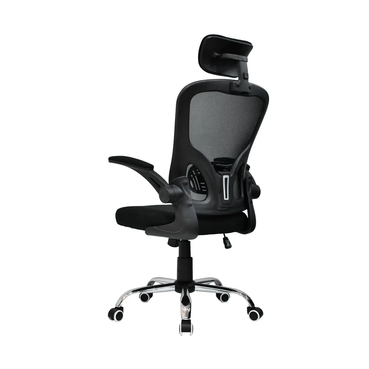 BONNO - Silla de Oficina con Cabecero Atos Negro Bonno