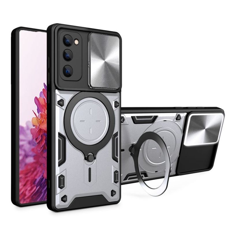 GENERICO - Estuche Proteccion Camara Con Soporte Samsung S21 Fe