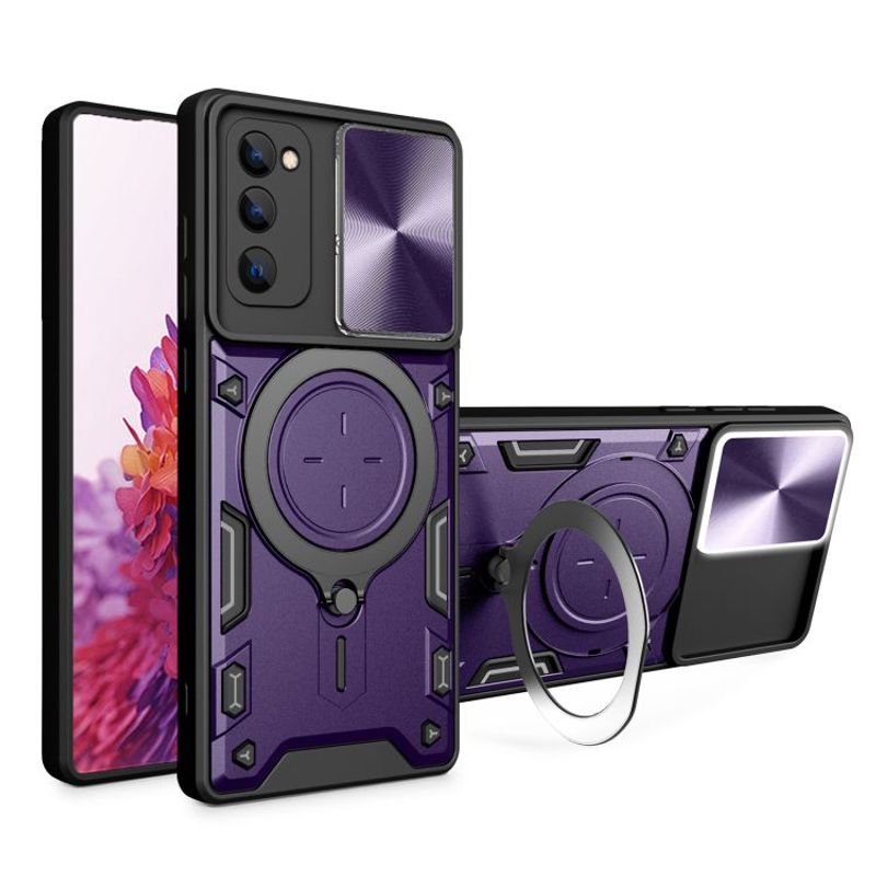 GENERICO - Estuche Proteccion Camara Con Soporte Samsung S21 Fe