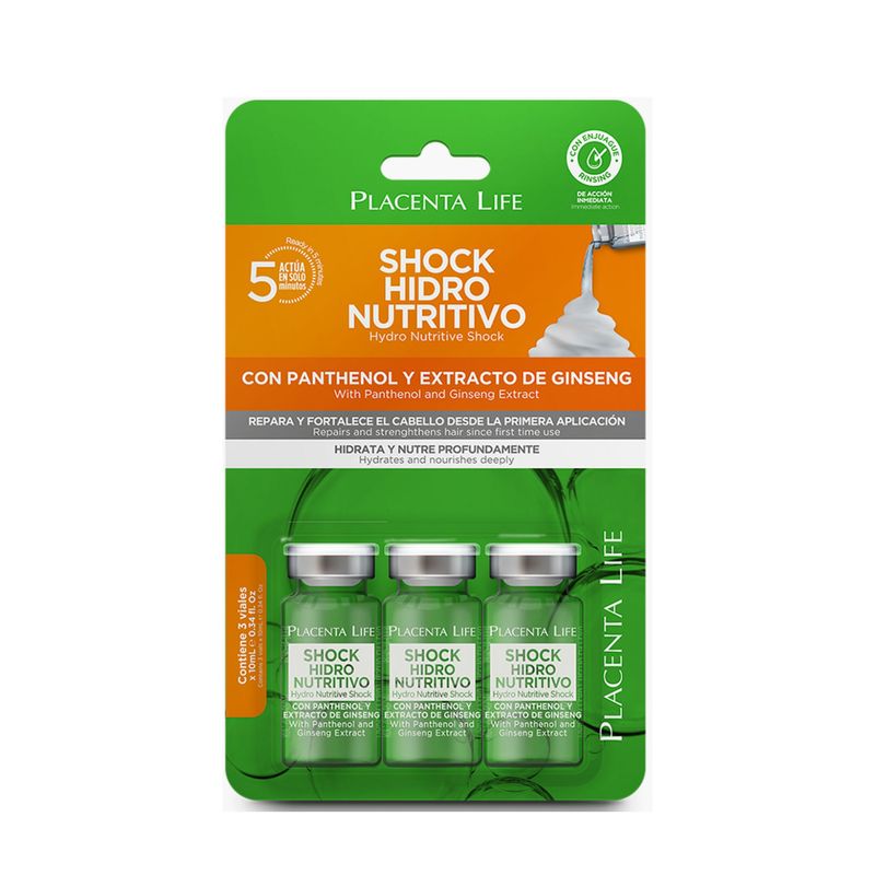 BE NATURAL - Ampollas Placenta Life Hidro Nutritivo