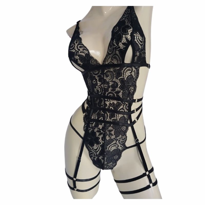 RAINBOW MODA - Lenceria Sexy conjunto Encaje Mujer erotico
